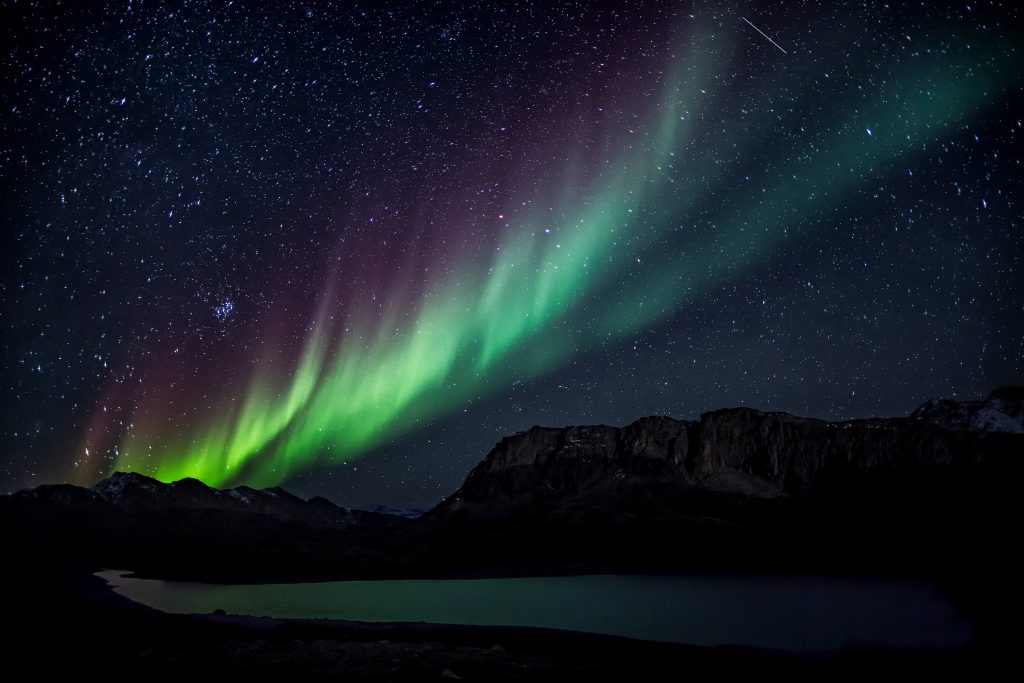 Northern Lights Near Reykjavik